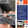 Black Zebra Cap Visor; Polyester Sun Visors for Women; Stretchable Running Visors for Women; Elastic Tennis Visors for Women; Spandex Black Visor; Coo
