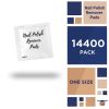 Nail Polish Remover Pads in Bulk. Pack of 14400 Medium Remover Wipes. Non-Sterile Saturated Napkins 2-ply. Non-Woven Cleansing Pads Set with Aloe; Pan