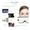 Eye Massager With Heat, Bluetooth Music Rechargeable Eye Heat Massager, Relax And Reduce Eye Strain Dark Circles Eye Bags Dry Eye, Ldeal Gift For Both